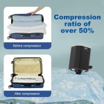 Electric pump for vacuum storage bags, wireless rechargeable air pump, used to compress clothes, blankets, and luggage.